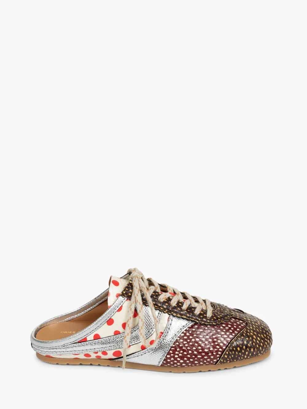 BNWT Dries Van Noten Womens Leather Sneaker Mules
